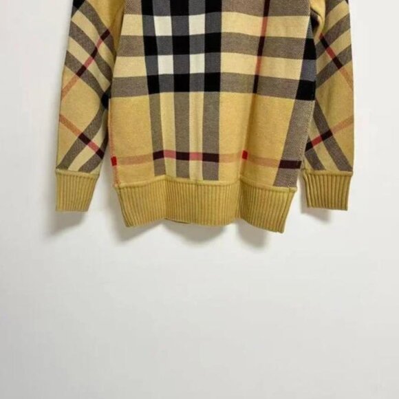 Burberry Caragh Check Jacquard Cardigan - Picture 8 of 9
